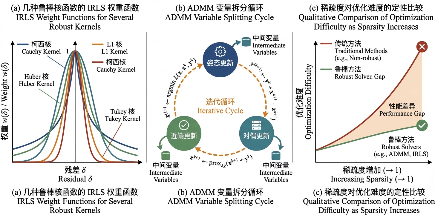 近端方法与 IRLS 的求解器对比