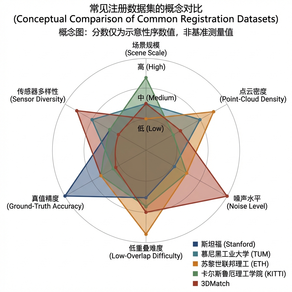 主要数据集特性分布雷达图